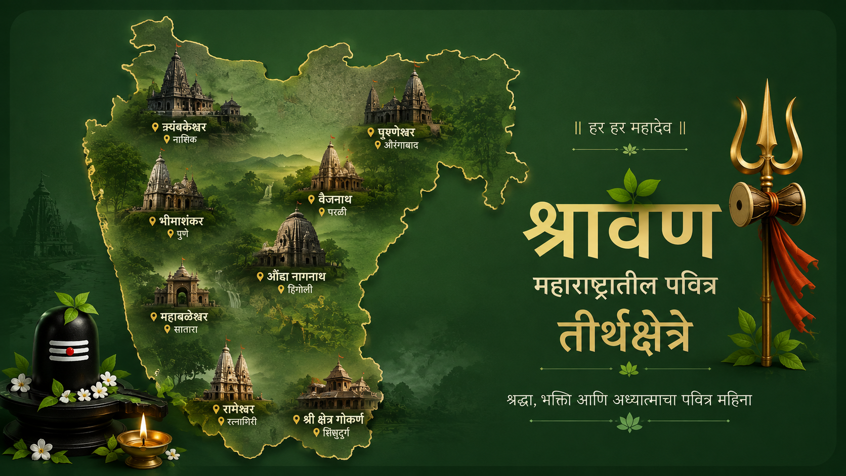 Maharashtra Pilgrimage Map